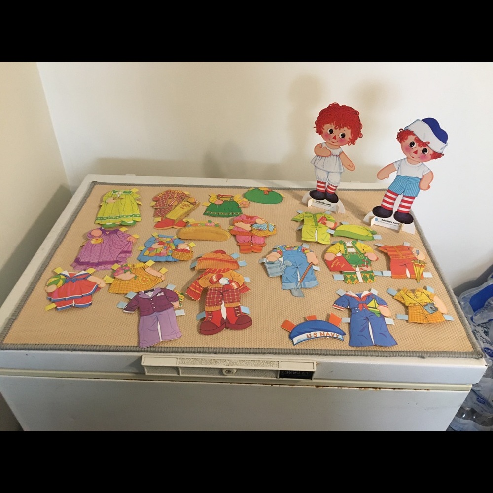 Vintage Raggedy Ann & Andy Paper Dolls 1978